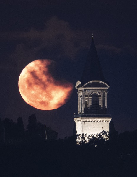 Foto - İstanbul’da dolunaylı gece