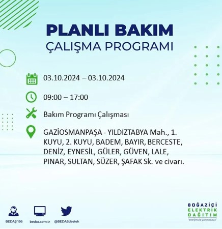 Foto - İstanbul'da elektrik kesintisi! İşte 'elektrik kesintisi' yaşayan ilçeler