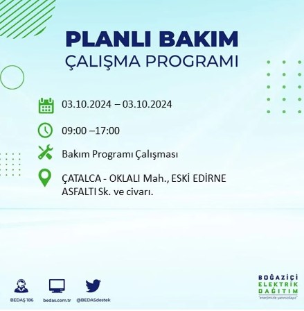 Foto - İstanbul'da elektrik kesintisi! İşte 'elektrik kesintisi' yaşayan ilçeler