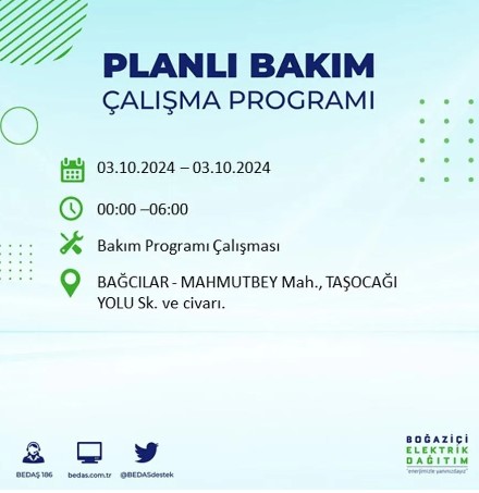 Foto - İstanbul'da elektrik kesintisi! İşte 'elektrik kesintisi' yaşayan ilçeler