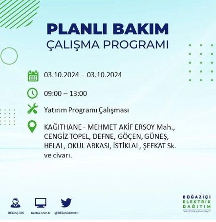 Foto - İstanbul'da elektrik kesintisi! İşte 'elektrik kesintisi' yaşayan ilçeler