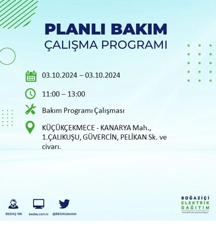 Foto - İstanbul'da elektrik kesintisi! İşte 'elektrik kesintisi' yaşayan ilçeler