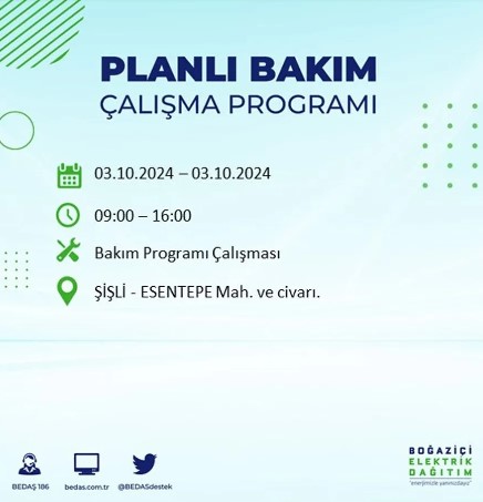 Foto - İstanbul'da elektrik kesintisi! İşte 'elektrik kesintisi' yaşayan ilçeler