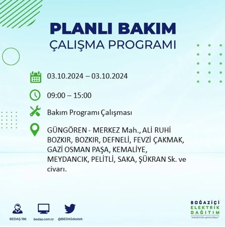 Foto - İstanbul'da elektrik kesintisi! İşte 'elektrik kesintisi' yaşayan ilçeler