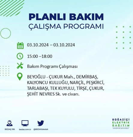 Foto - İstanbul'da elektrik kesintisi! İşte 'elektrik kesintisi' yaşayan ilçeler