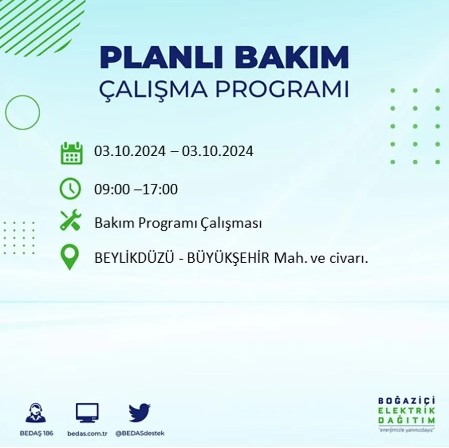 Foto - İstanbul'da elektrik kesintisi! İşte 'elektrik kesintisi' yaşayan ilçeler