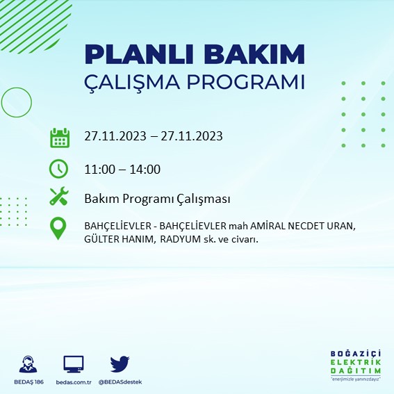 Foto - İstanbul’da elektrikler saatlerce olmayacak!