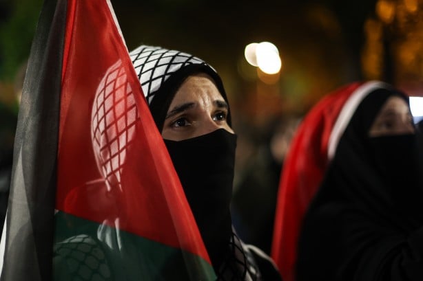 Foto - İstanbul'da Filistin'e destek yürüyüşü düzenlendi