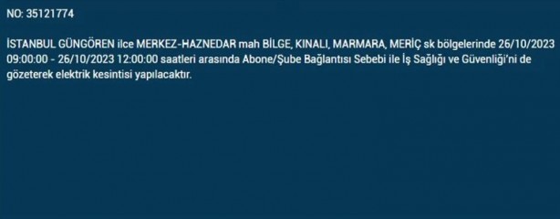 Foto - İstanbul'da saatlerce elektrik kesilecek! İşte o ilçeler