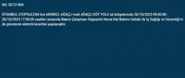 Foto - İstanbul'da saatlerce elektrik kesilecek! İşte o ilçeler
