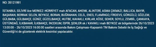 Foto - İstanbul'da saatlerce elektrik kesilecek! İşte o ilçeler