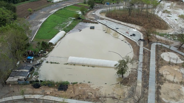 Foto - İstanbul'da sel felaketi! O mahalle havadan görüntülendi
