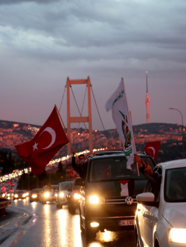 Foto - İstanbul'da STK'lardan 'Kudüs konvoyu'