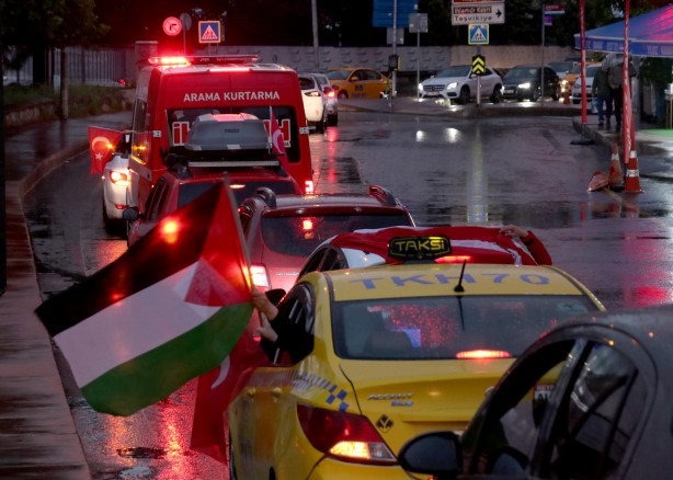 Foto - İstanbul'da STK'lardan 'Kudüs konvoyu'