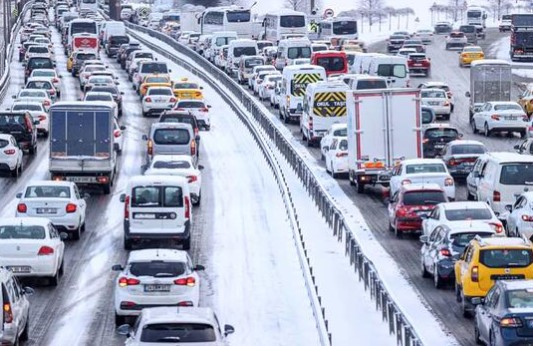 Foto - İstanbul'da trafik yoğunluğu yüzde 85'e çıktı