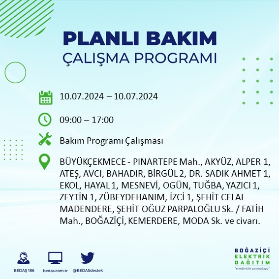 Foto - İstanbullular aman dikkat! O ilçelerde saatlerce elektrik olmayacak