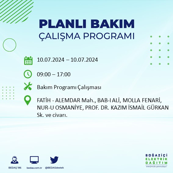 Foto - İstanbullular aman dikkat! O ilçelerde saatlerce elektrik olmayacak