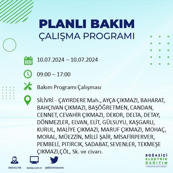 Foto - İstanbullular aman dikkat! O ilçelerde saatlerce elektrik olmayacak