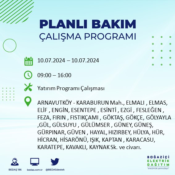 Foto - İstanbullular aman dikkat! O ilçelerde saatlerce elektrik olmayacak