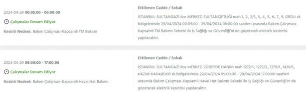Foto - İstanbullular dikkat! BEDAŞ 29 Nisan Pazartesi elektrik kesintisi olacağını duyurdu