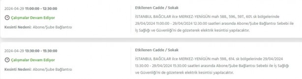 Foto - İstanbullular dikkat! BEDAŞ 29 Nisan Pazartesi elektrik kesintisi olacağını duyurdu