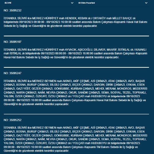 Foto - İstanbullular dikkat! BEDAŞ duyurdu: Saatlerce süren elektrik kesintisi yaşanacak... İşte o ilçeler