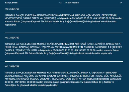 Foto - İstanbullular dikkat! BEDAŞ duyurdu: Saatlerce süren elektrik kesintisi yaşanacak... İşte o ilçeler