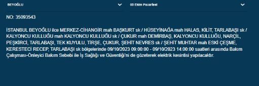 Foto - İstanbullular dikkat! BEDAŞ duyurdu: Saatlerce süren elektrik kesintisi yaşanacak... İşte o ilçeler