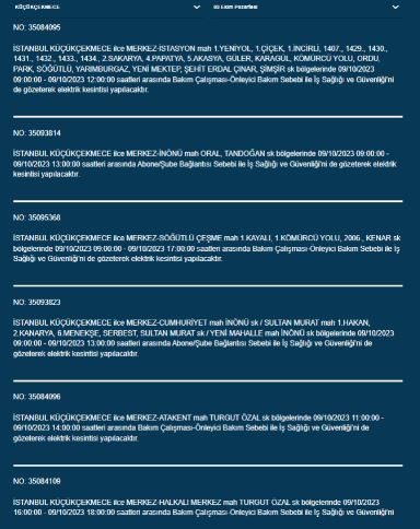 Foto - İstanbullular dikkat! BEDAŞ duyurdu: Saatlerce süren elektrik kesintisi yaşanacak... İşte o ilçeler