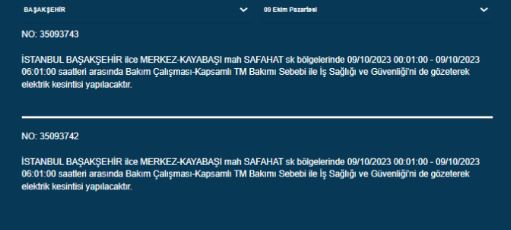 Foto - İstanbullular dikkat! BEDAŞ duyurdu: Saatlerce süren elektrik kesintisi yaşanacak... İşte o ilçeler