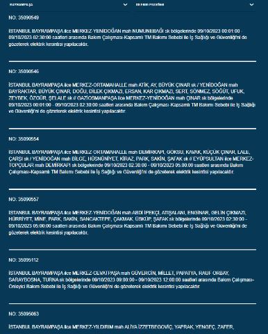 Foto - İstanbullular dikkat! BEDAŞ duyurdu: Saatlerce süren elektrik kesintisi yaşanacak... İşte o ilçeler