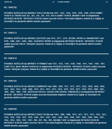 Foto - İstanbullular dikkat! BEDAŞ duyurdu: Saatlerce süren elektrik kesintisi yaşanacak... İşte o ilçeler