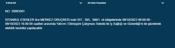 Foto - İstanbullular dikkat! BEDAŞ duyurdu: Saatlerce süren elektrik kesintisi yaşanacak... İşte o ilçeler
