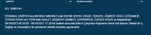 Foto - İstanbullular dikkat! BEDAŞ duyurdu: Saatlerce süren elektrik kesintisi yaşanacak... İşte o ilçeler
