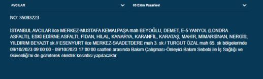 Foto - İstanbullular dikkat! BEDAŞ duyurdu: Saatlerce süren elektrik kesintisi yaşanacak... İşte o ilçeler
