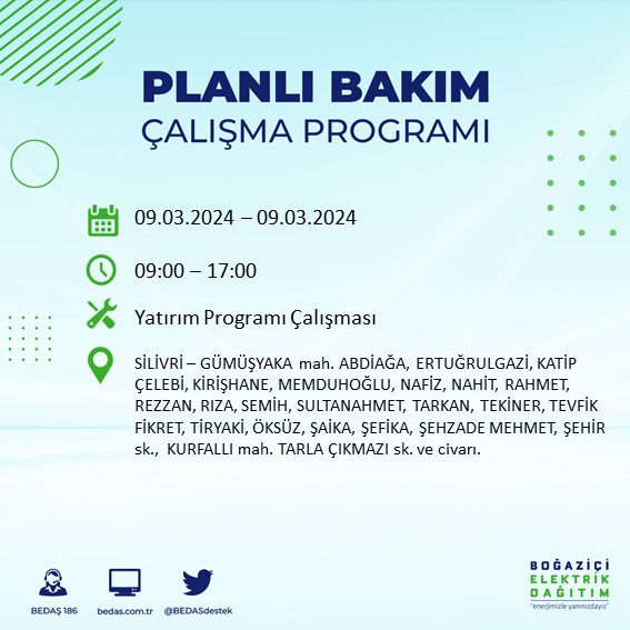 Foto - İstanbullular dikkat! Bu ilçeler 8 saat boyunca karanlığa gömülecek