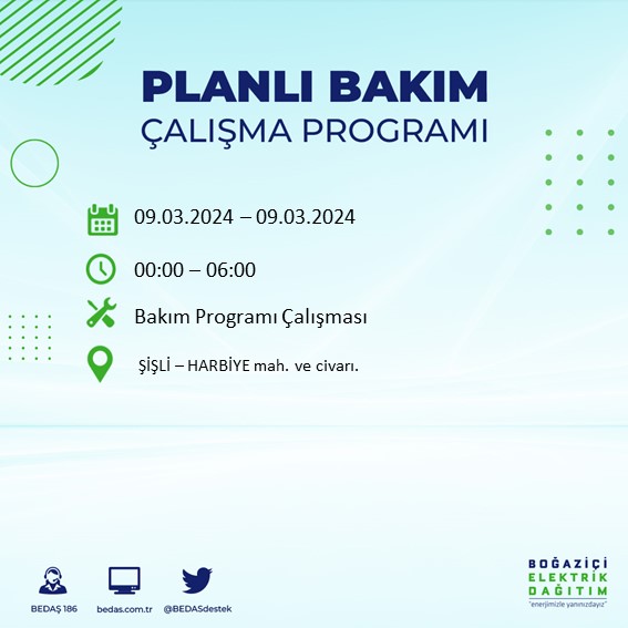 Foto - İstanbullular dikkat! Bu ilçeler 8 saat boyunca karanlığa gömülecek