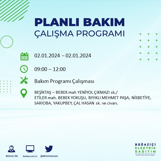 Foto - İstanbullular dikkat! Bu ilçeler karanlığa gömülecek