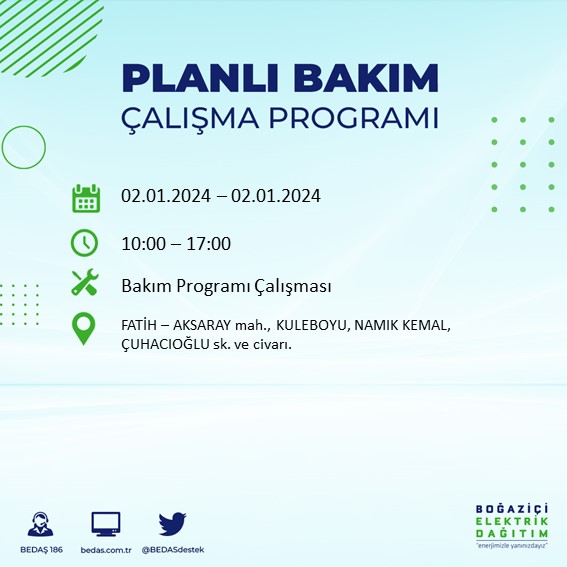 Foto - İstanbullular dikkat! Bu ilçeler karanlığa gömülecek