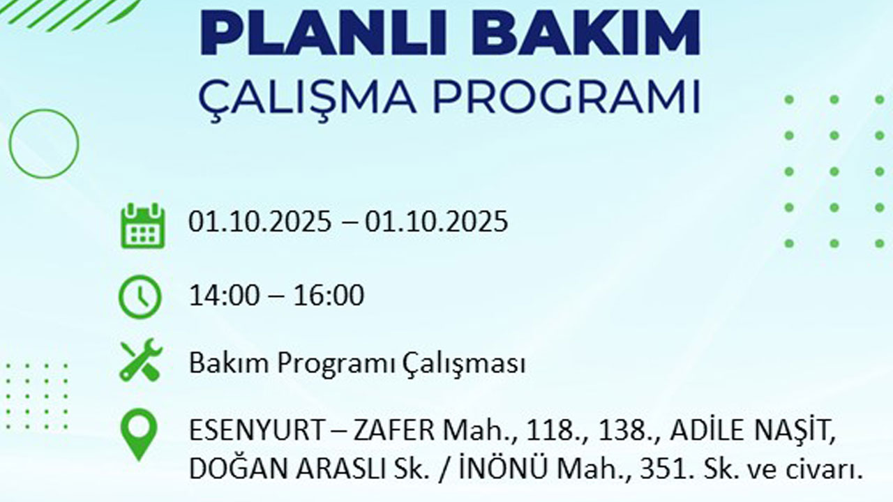 Foto - İstanbullular dikkat! Bu ilçeler karanlığa gömülecek