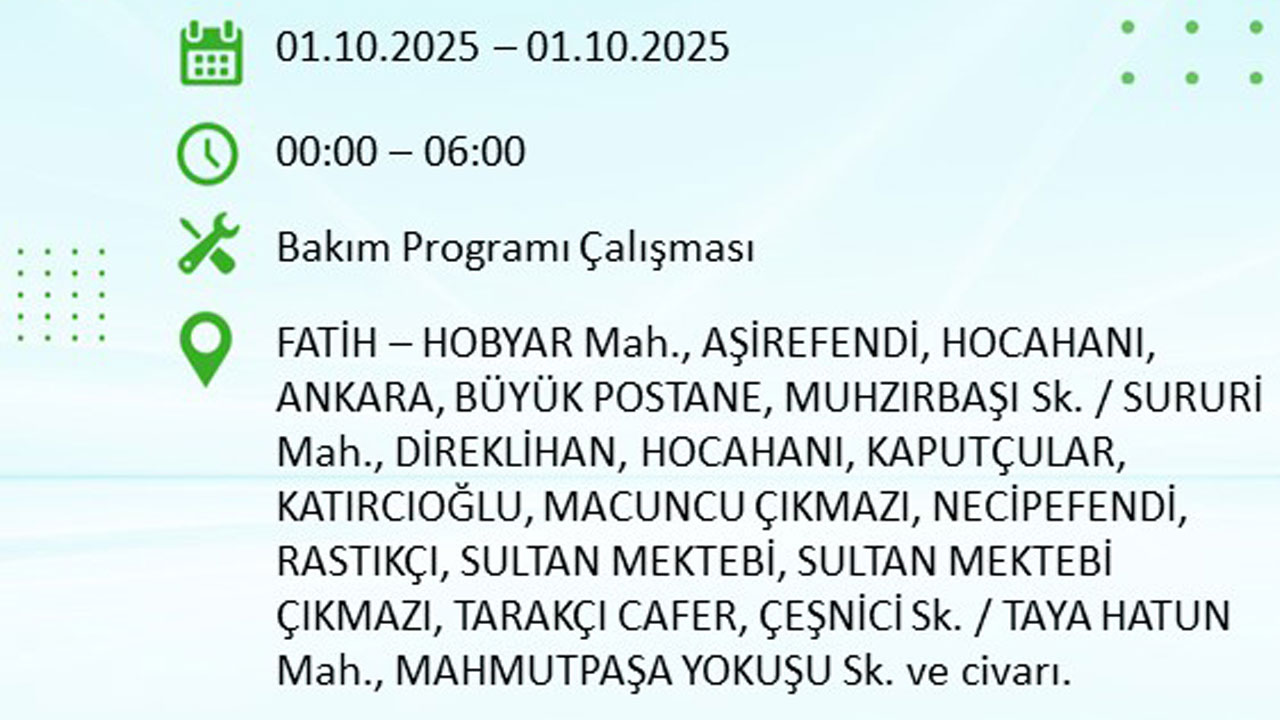 Foto - İstanbullular dikkat! Bu ilçeler karanlığa gömülecek