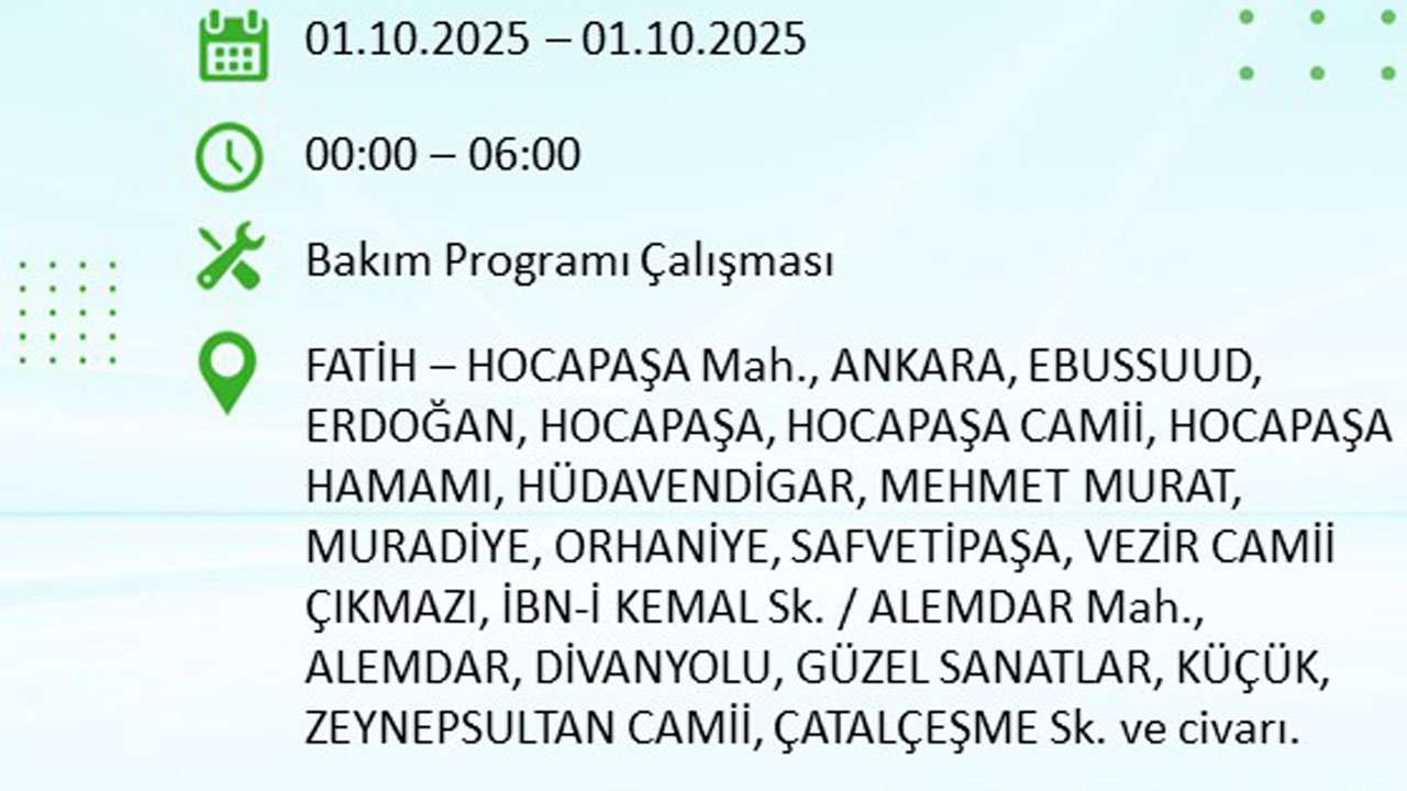 Foto - İstanbullular dikkat! Bu ilçeler karanlığa gömülecek