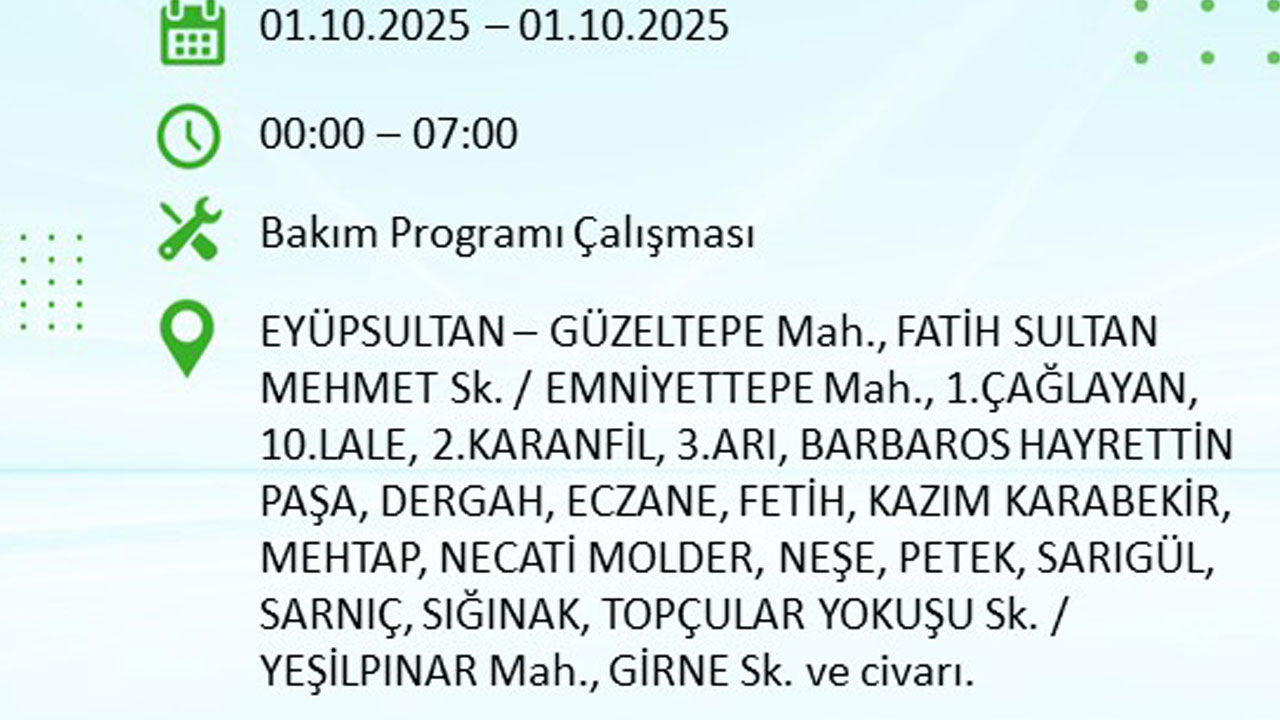 Foto - İstanbullular dikkat! Bu ilçeler karanlığa gömülecek