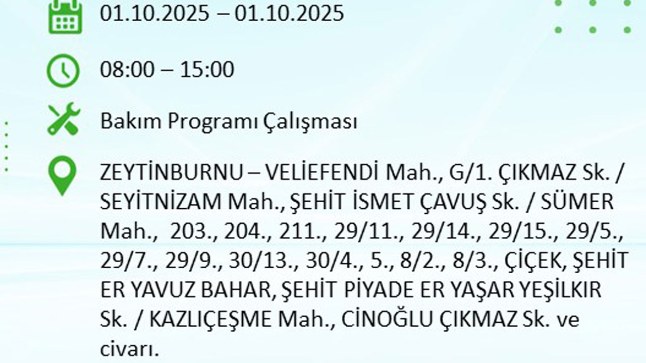 Foto - İstanbullular dikkat! Bu ilçeler karanlığa gömülecek