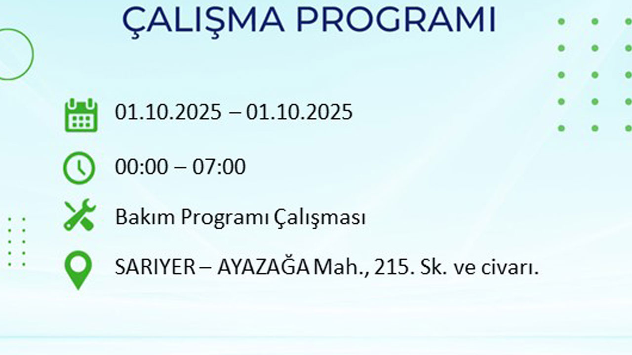 Foto - İstanbullular dikkat! Bu ilçeler karanlığa gömülecek