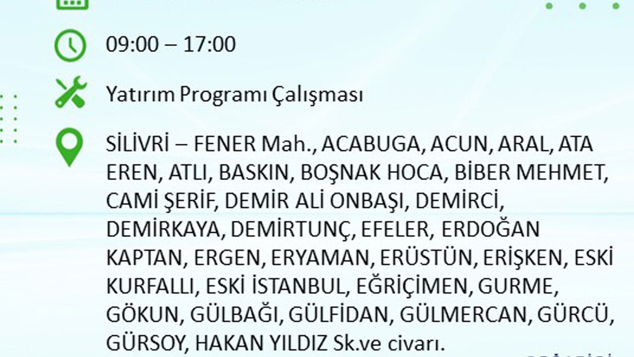 Foto - İstanbullular dikkat! Bu ilçeler karanlığa gömülecek