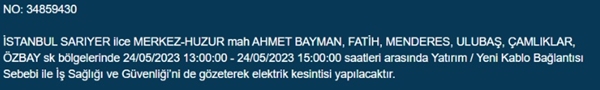 Foto - İstanbullular dikkat... Bu ilçelerde elektrik kesintisi yapılacak!