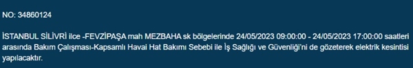 Foto - İstanbullular dikkat... Bu ilçelerde elektrik kesintisi yapılacak!
