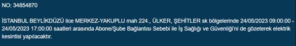 Foto - İstanbullular dikkat... Bu ilçelerde elektrik kesintisi yapılacak!