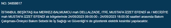 Foto - İstanbullular dikkat... Bu ilçelerde elektrik kesintisi yapılacak!